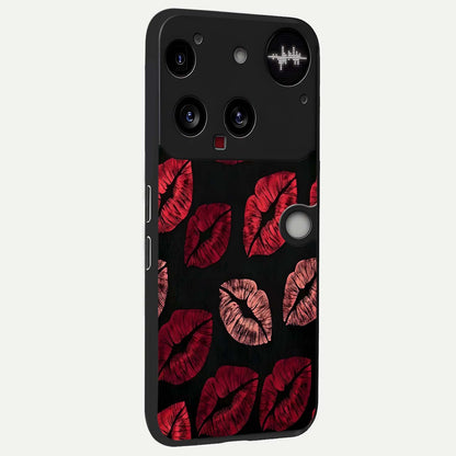  Midnight Kiss Love back cover For Nothing Phone 3 slim fit glass case with vibrant aesthetic design