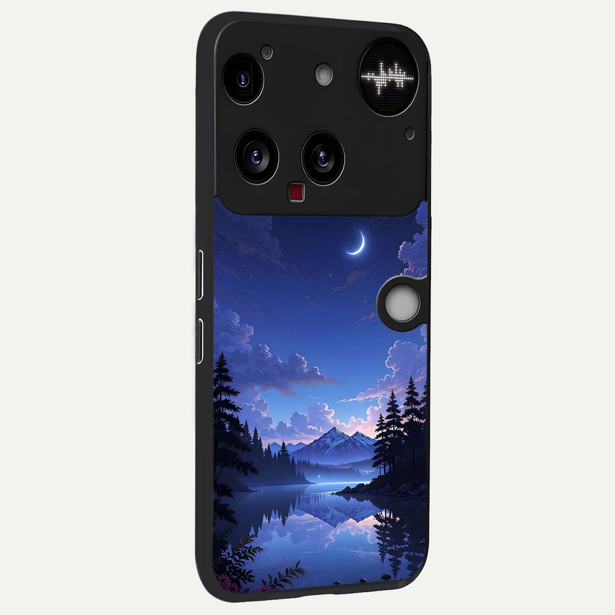  Midnight Lake Peace back cover For Nothing Phone 3 slim fit glass case with vibrant aesthetic design