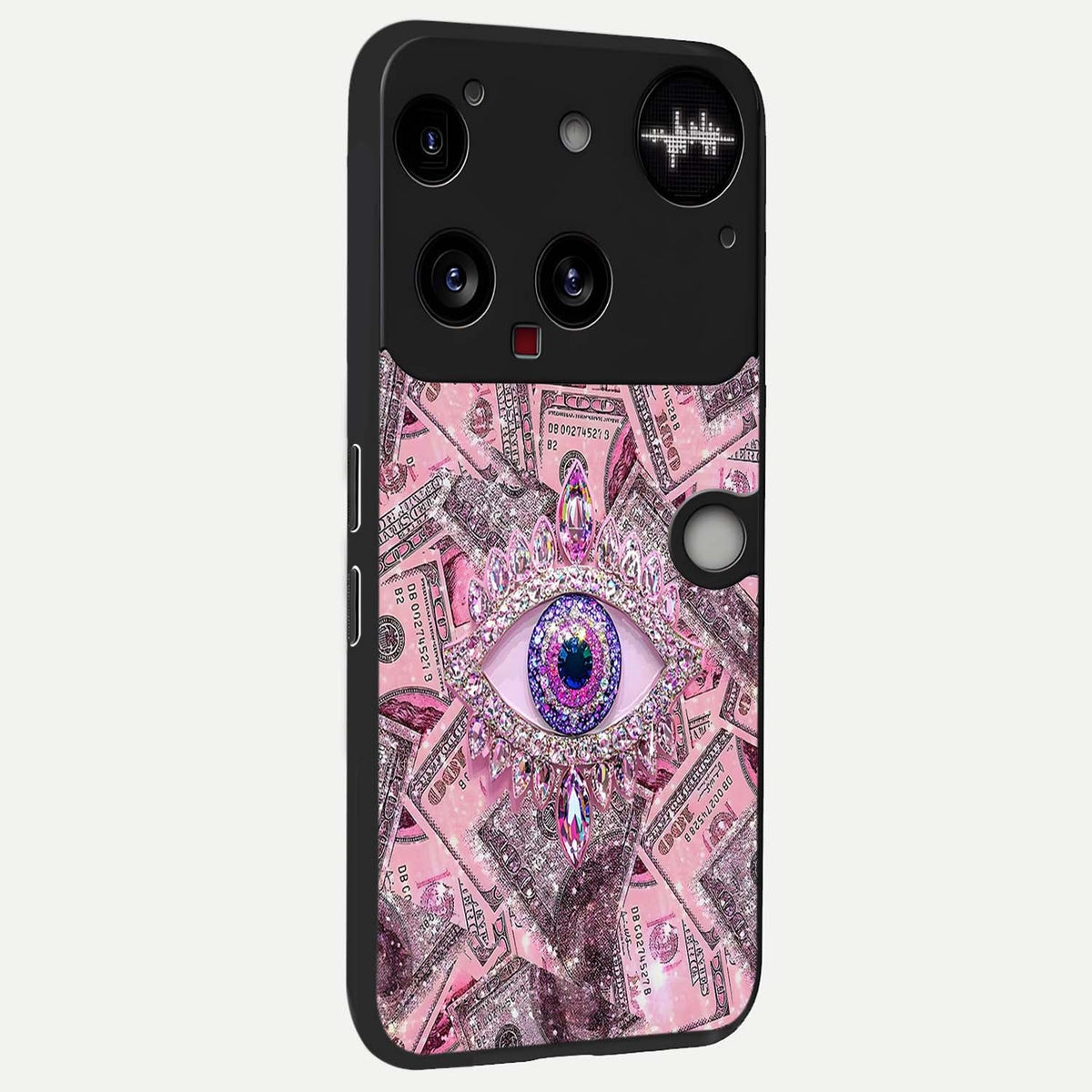  Money Eye Luxe back cover For Nothing Phone 3 slim fit glass case with vibrant aesthetic design