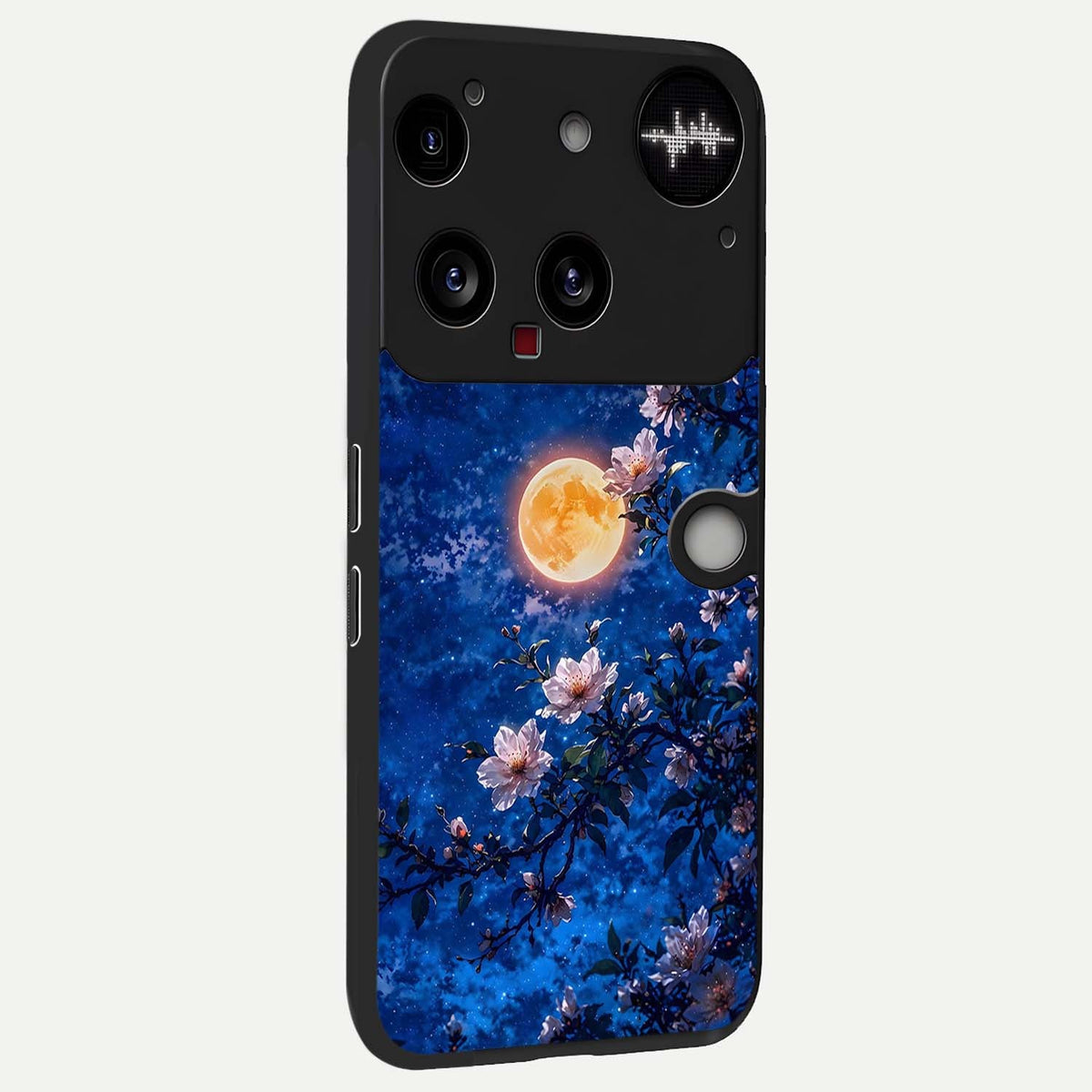  Moonlit Blossoms Night back cover For Nothing Phone 3 slim fit glass case with vibrant aesthetic design