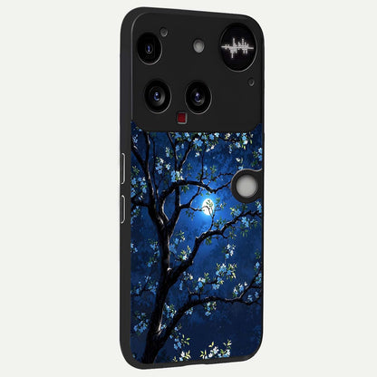  Mystic Floral Night back cover For Nothing Phone 3 slim fit glass case with vibrant aesthetic design