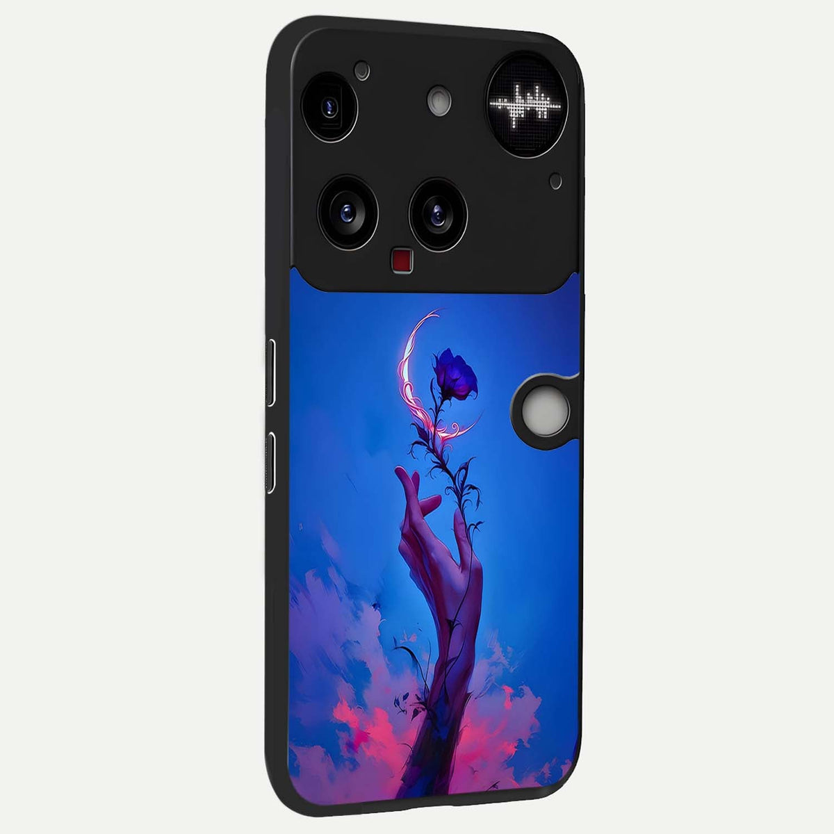  Mystic Hand back cover For Nothing Phone 3 slim fit glass case with vibrant aesthetic design