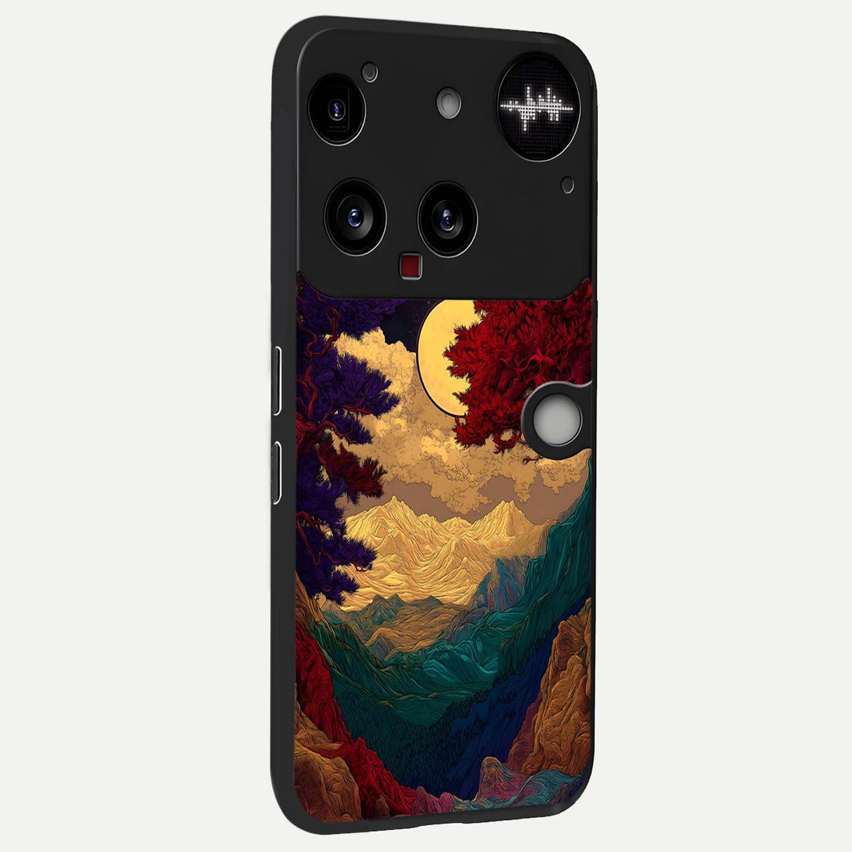  Mystic Valley Light back cover For Nothing Phone 3 slim fit glass case with vibrant aesthetic design
