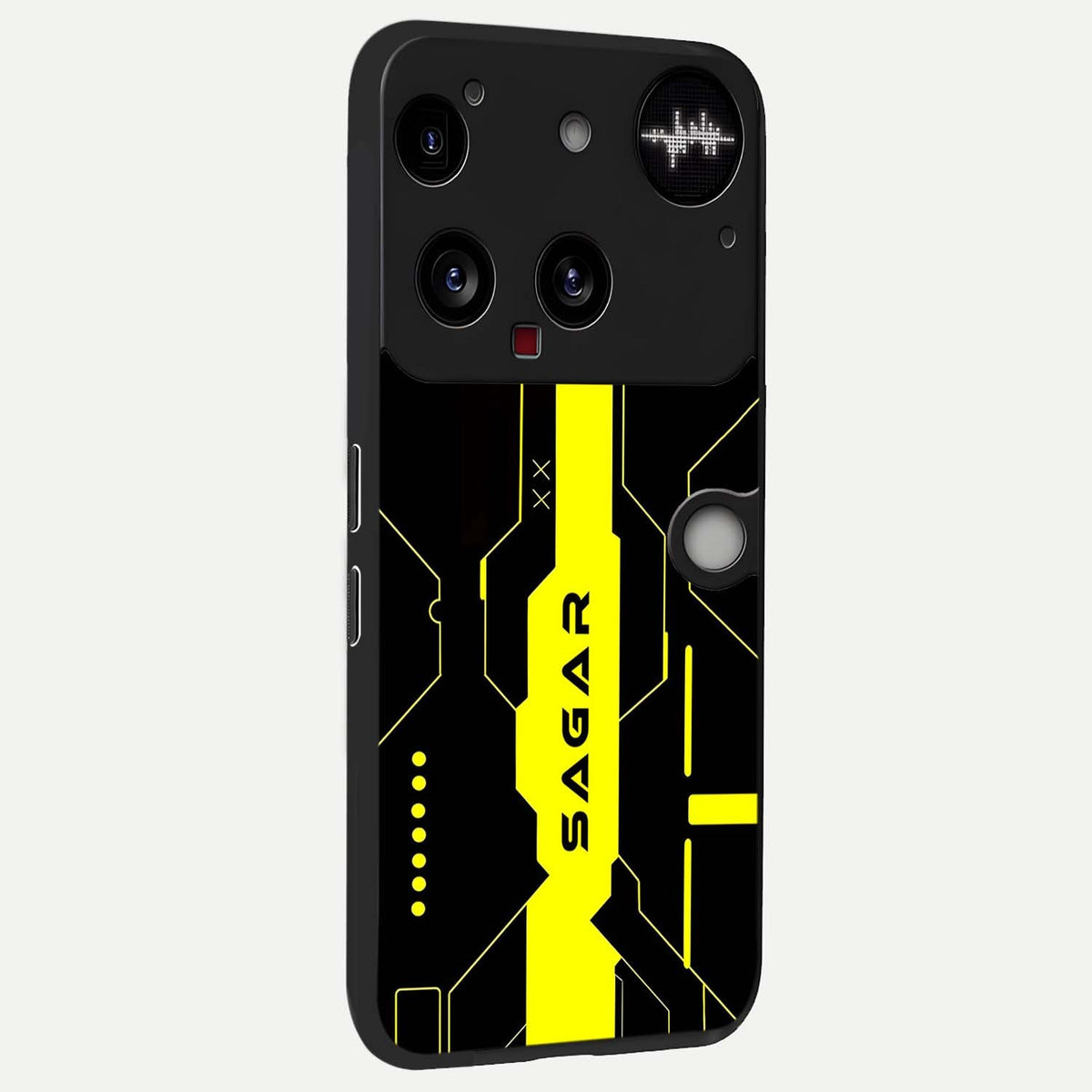  Neon CYBERPUNK Custom Name back cover For Nothing Phone 3 slim fit glass case with vibrant aesthetic design