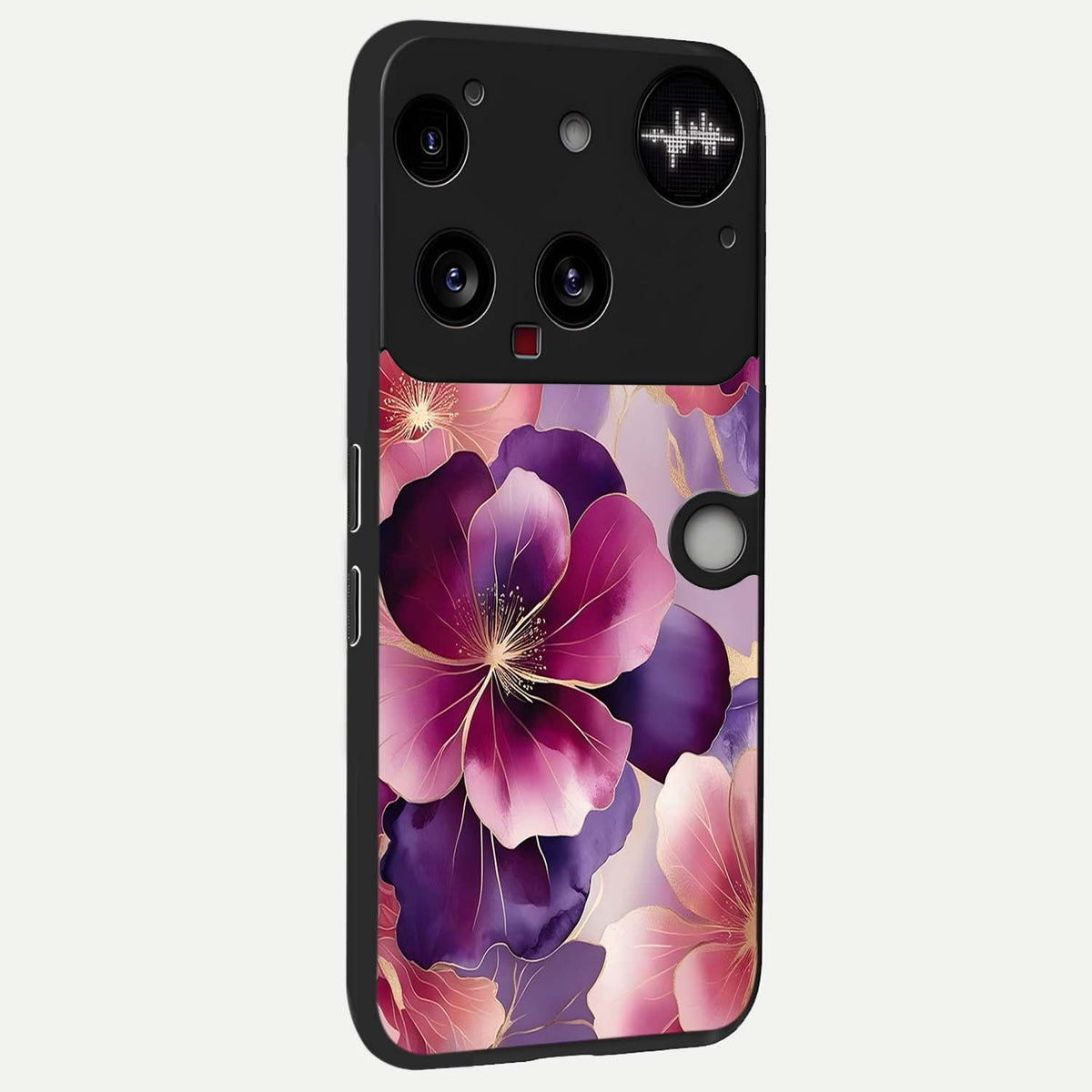  Pink Bouquet Florals back cover For Nothing Phone 3 slim fit glass case with vibrant aesthetic design