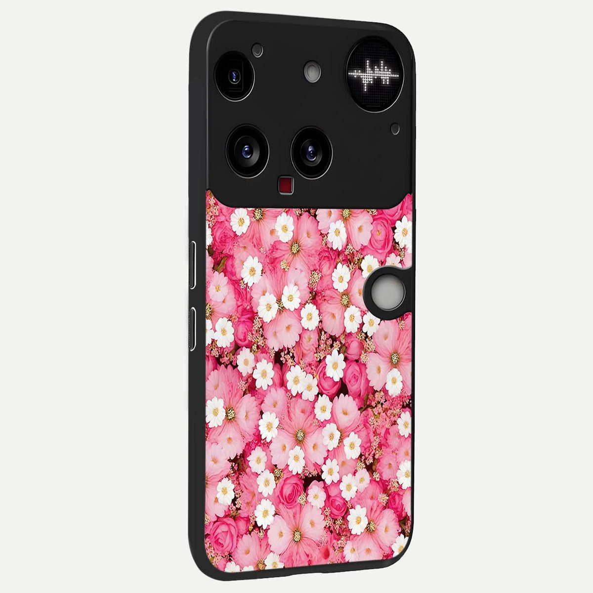  Pink Daisy Bliss back cover For Nothing Phone 3 slim fit glass case with vibrant aesthetic design