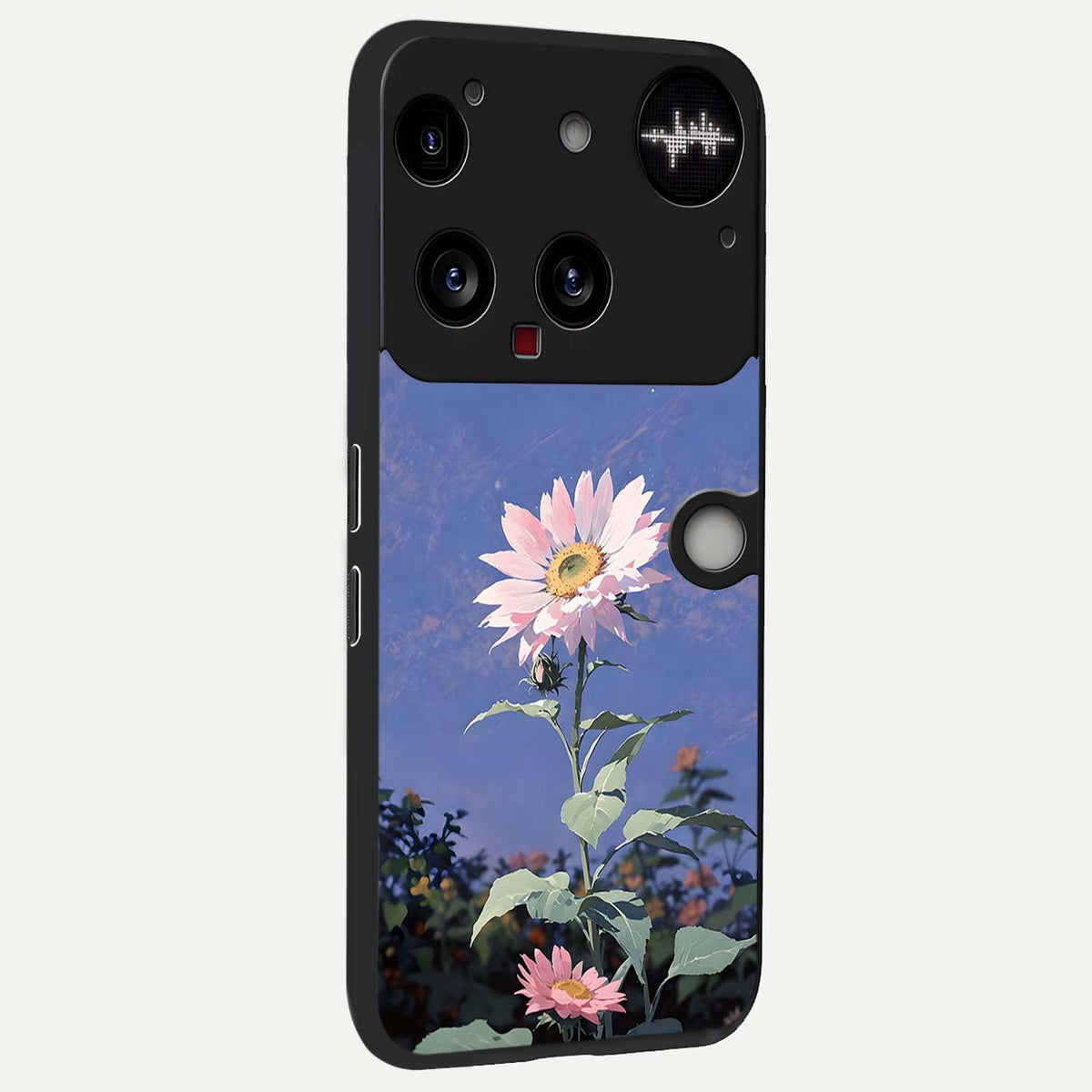  Pink Shells Outline back cover For Nothing Phone 3 slim fit glass case with vibrant aesthetic design