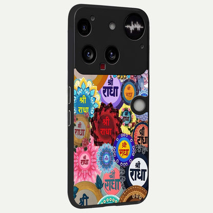  Radha Divine Bloom back cover For Nothing Phone 3 slim fit glass case with vibrant aesthetic design