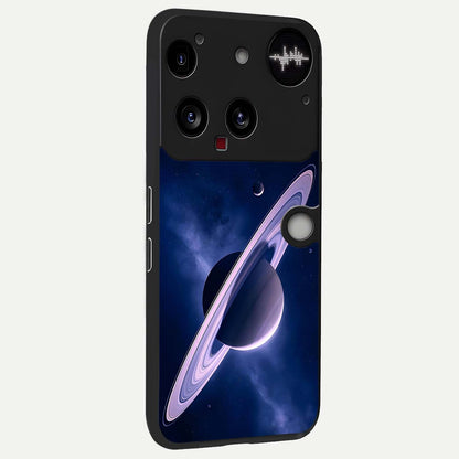  Saturn Ring Mystique back cover For Nothing Phone 3 slim fit glass case with vibrant aesthetic design