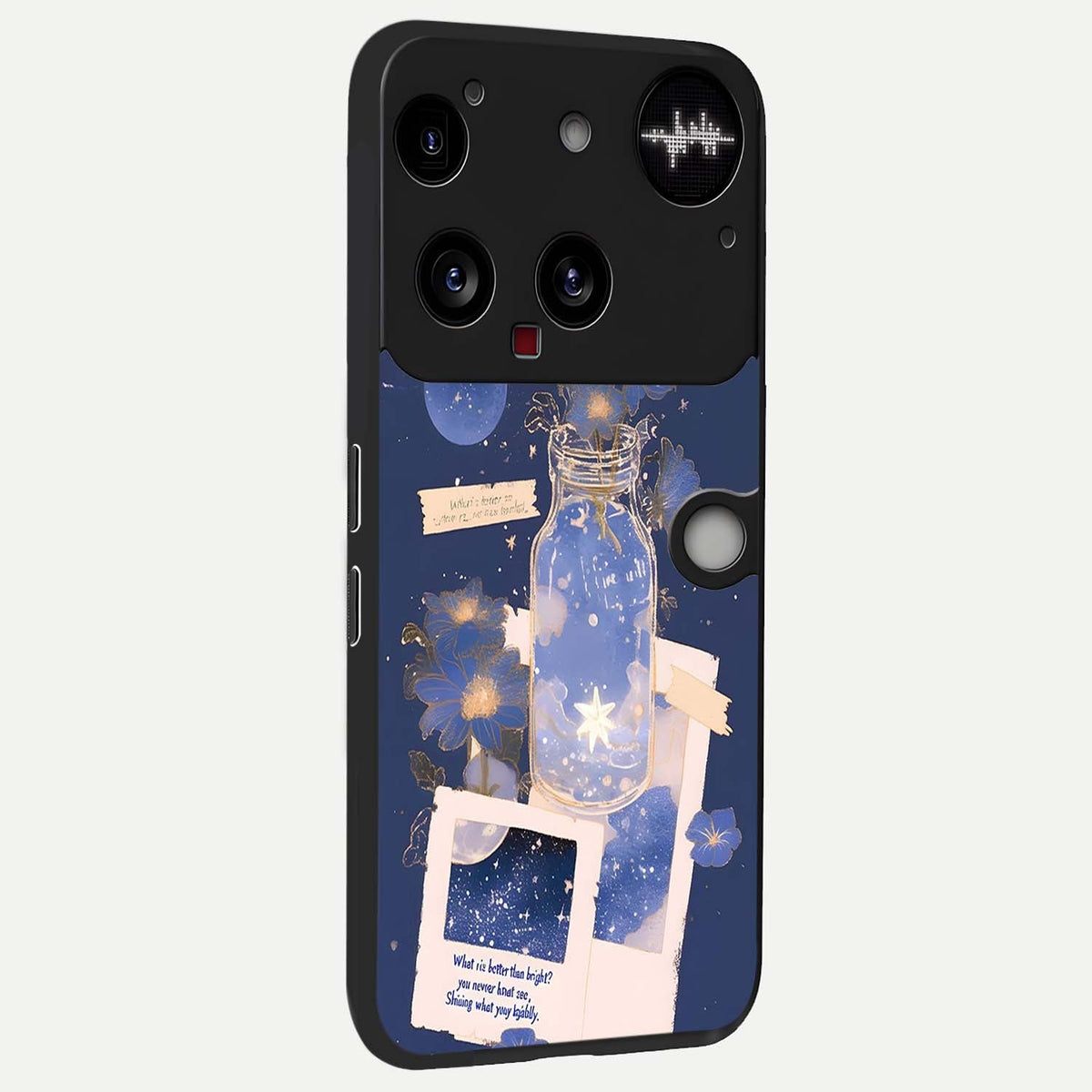 Starlit Cosmic Jar back cover For Nothing Phone 3 slim fit glass case with vibrant aesthetic design