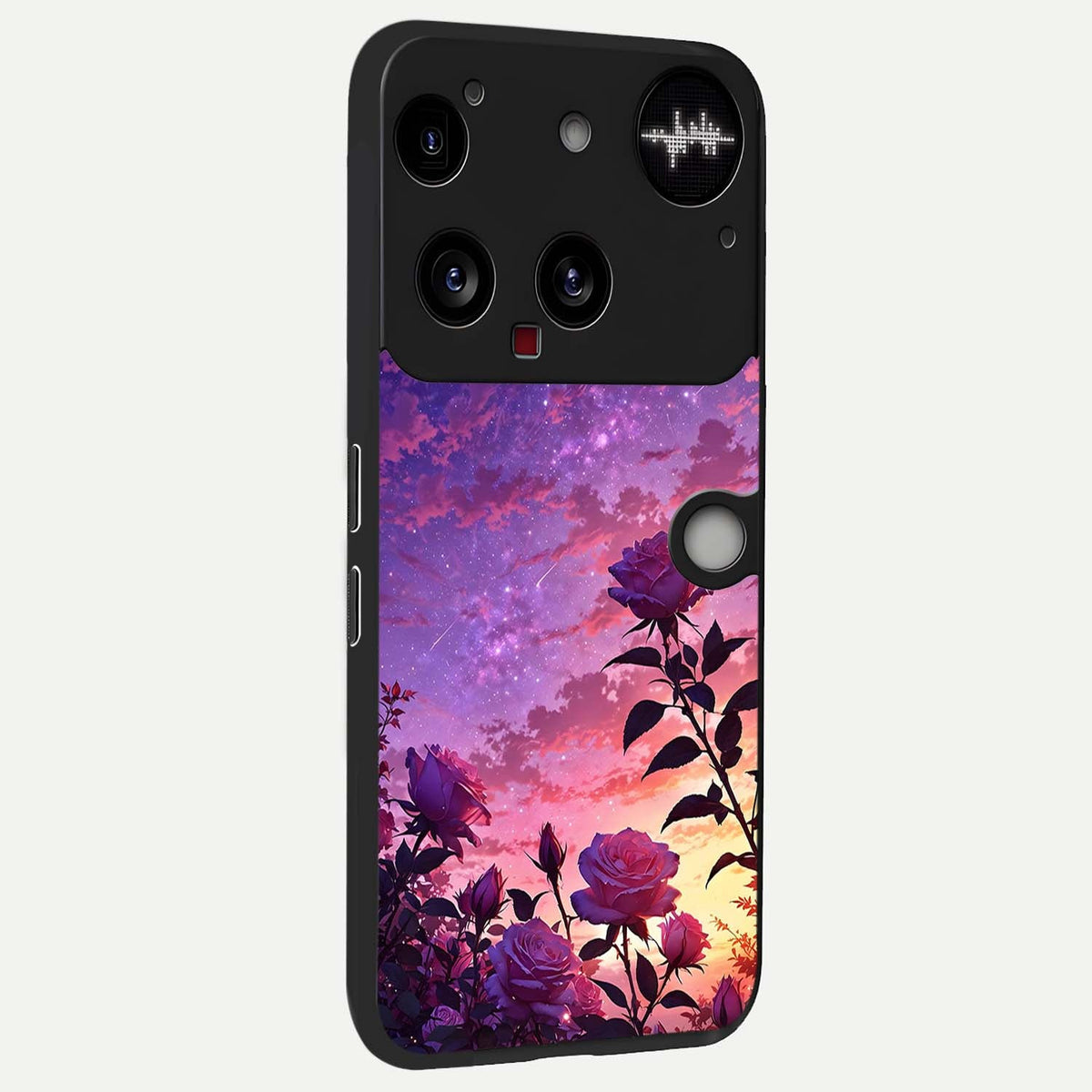  Starlit Rose Twilight back cover For Nothing Phone 3 slim fit glass case with vibrant aesthetic design