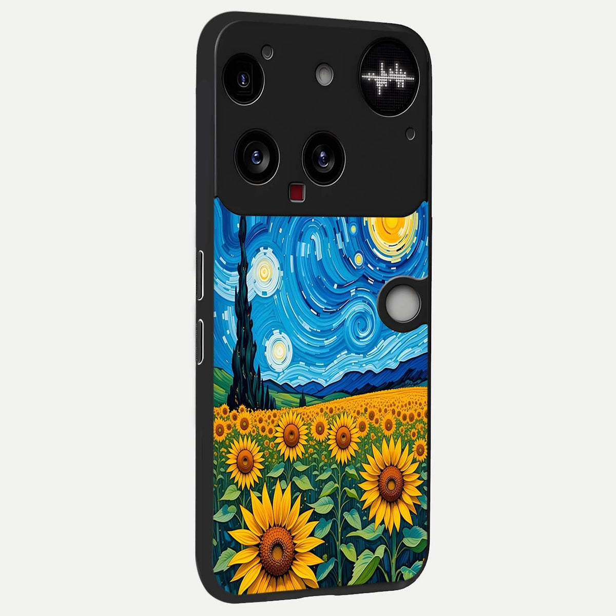  Starry Sunflower Dreams back cover For Nothing Phone 3 slim fit glass case with vibrant aesthetic design