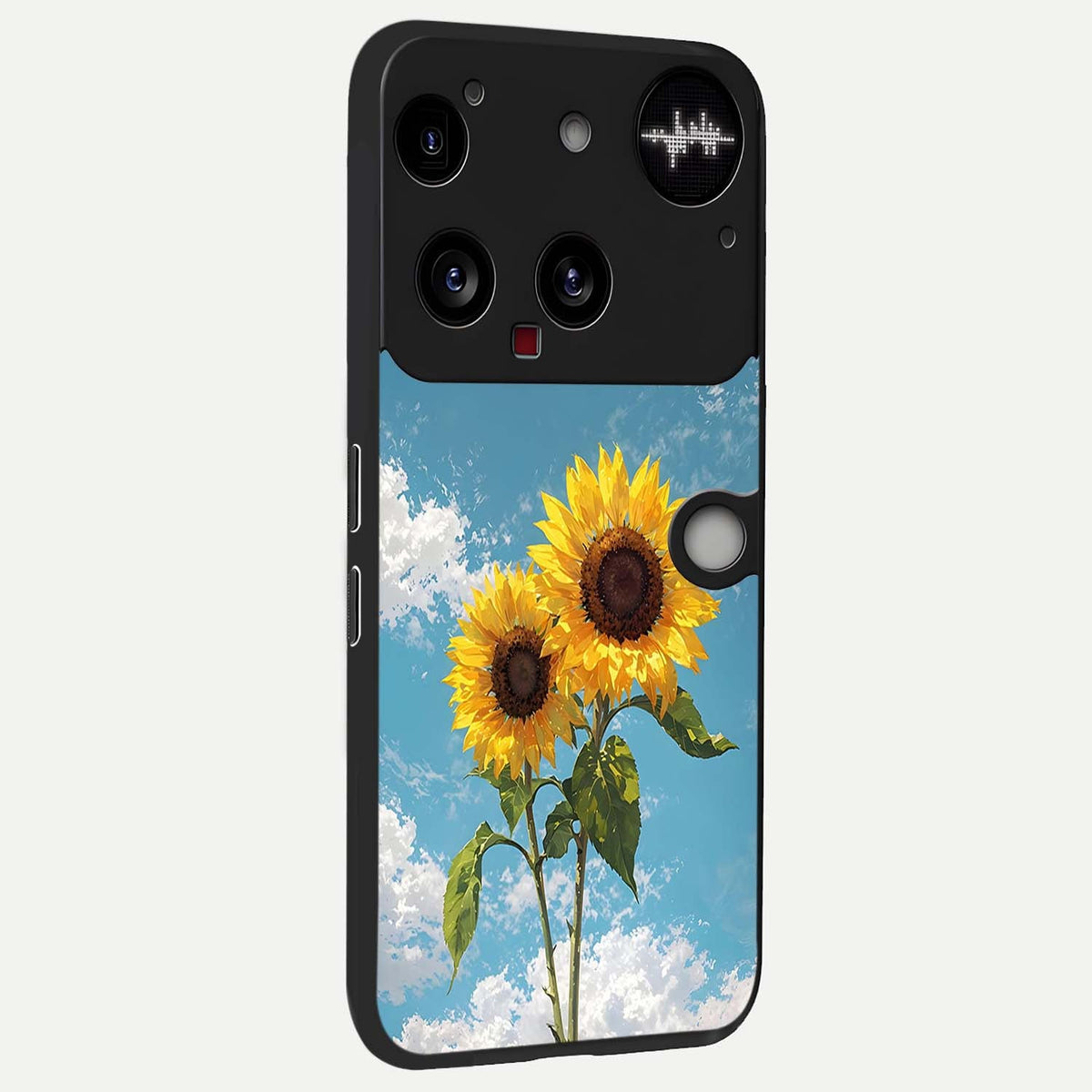  Sunlit Daisy Glow back cover For Nothing Phone 3 slim fit glass case with vibrant aesthetic design