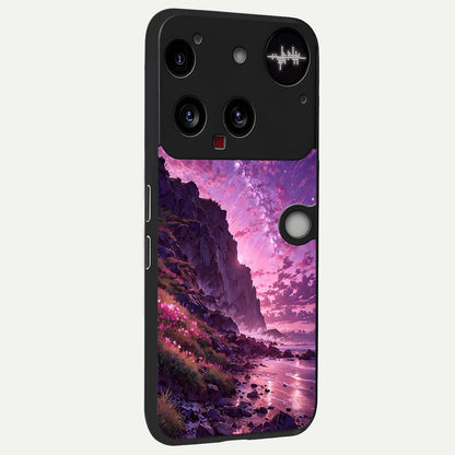  Twilight Blossom Coast back cover For Nothing Phone 3 slim fit glass case with vibrant aesthetic design