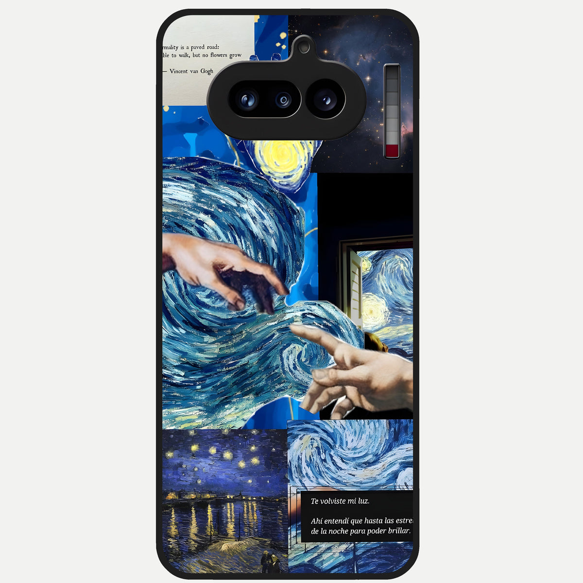  Aesthetic Vando Hands Glass Case For Nothing Phone 4A back cover – full design glossy printed glass finish
