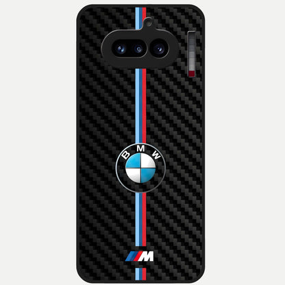  BMW Pattern Glass Case For Nothing Phone 4A back cover – full design glossy printed glass finish