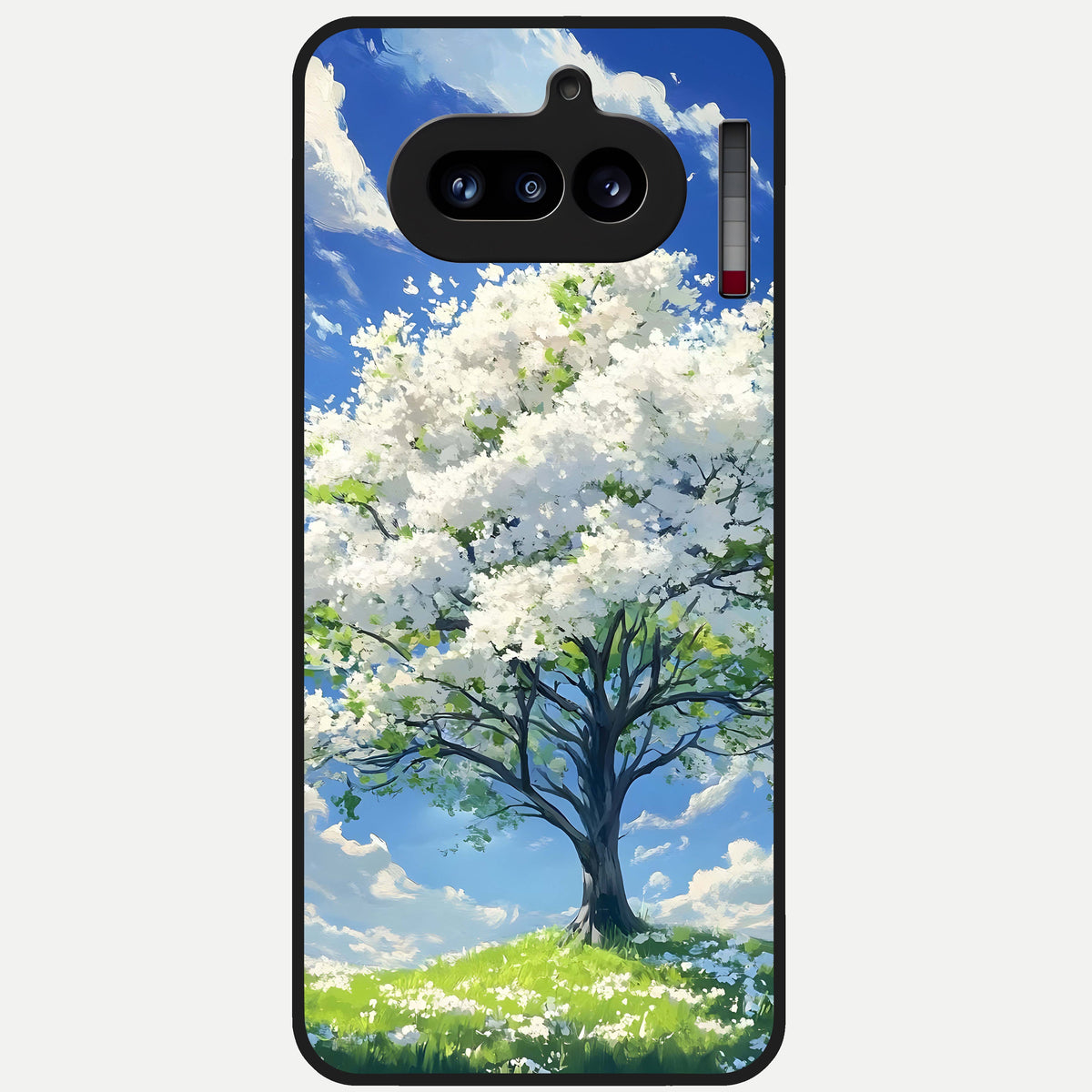  Blossom Sky Serenity Glass Case For Nothing Phone 4A back cover – full design glossy printed glass finish