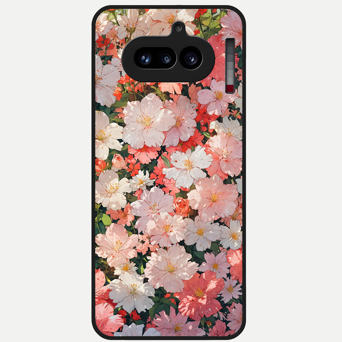  Blush Bloom Field Glass Case For Nothing Phone 4A back cover – full design glossy printed glass finish