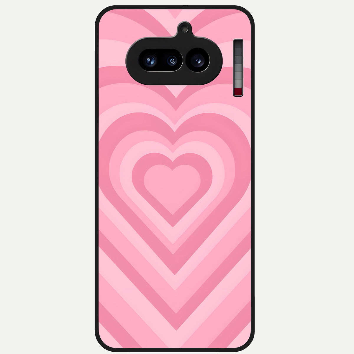  Blush Heart Waves Glass Case For Nothing Phone 4A back cover – full design glossy printed glass finish