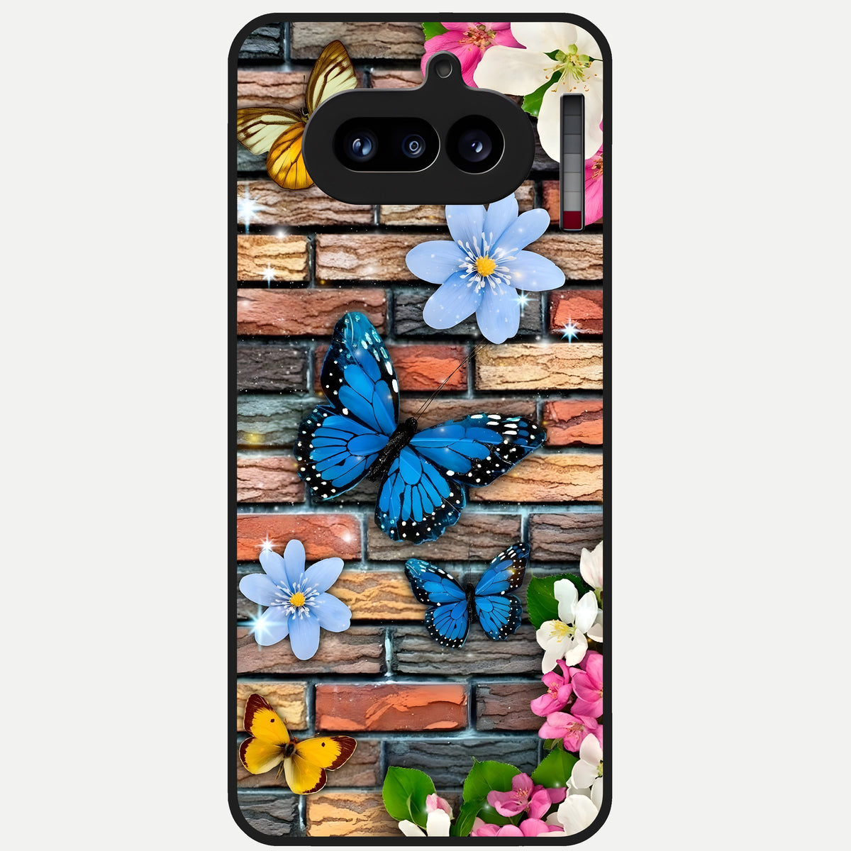  Brick Bloom Flight Glass Case For Nothing Phone 4A back cover – full design glossy printed glass finish