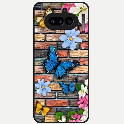  Brick Bloom Flight Glass Case For Nothing Phone 4A back cover – full design glossy printed glass finish