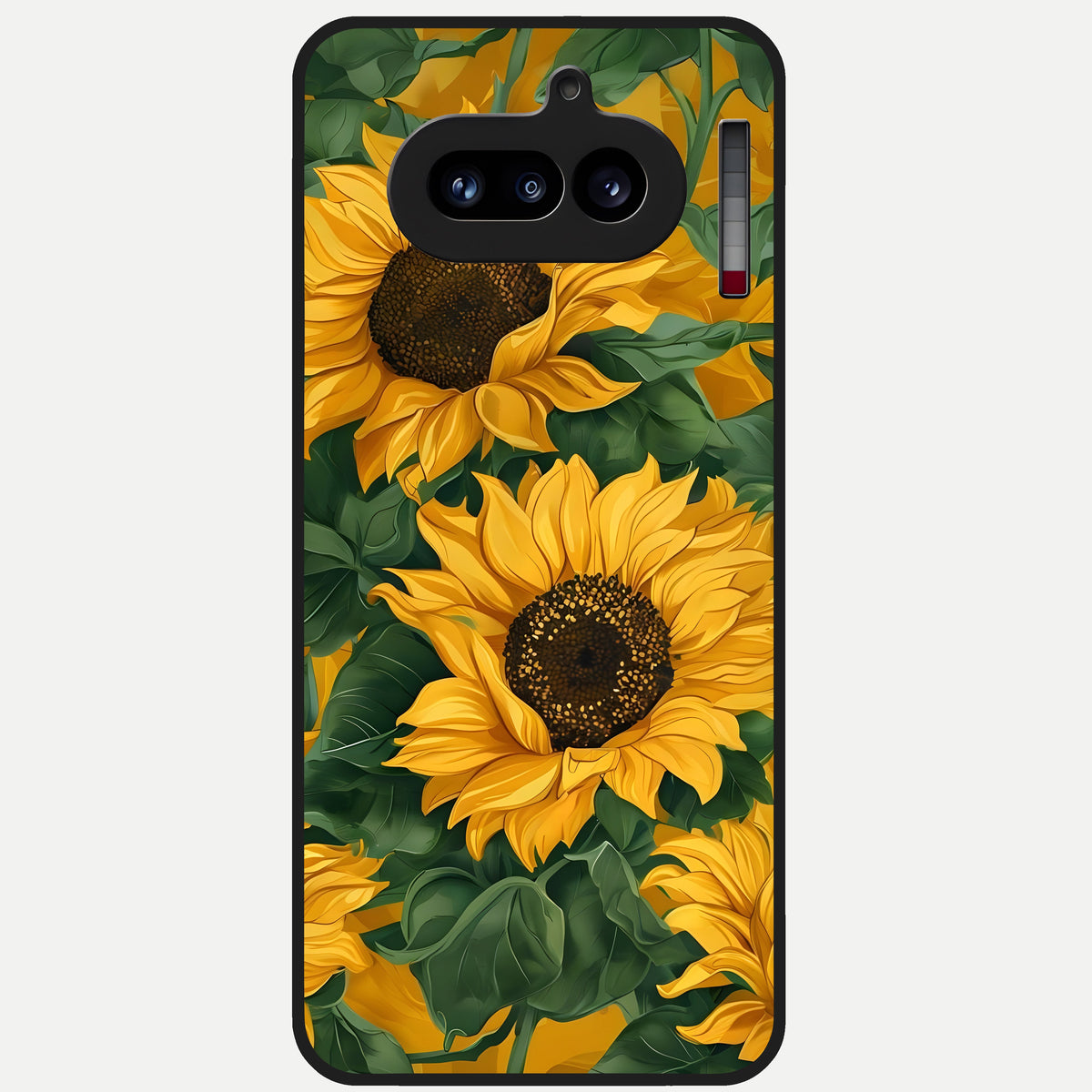  Bright Sunflower Bloom Glass Case For Nothing Phone 4A back cover – full design glossy printed glass finish
