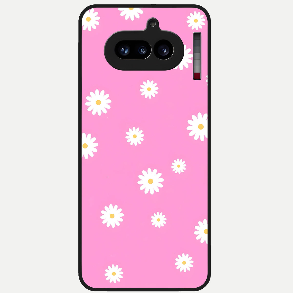  Bubblegum Daisy Pop Glass Case For Nothing Phone 4A back cover – full design glossy printed glass finish