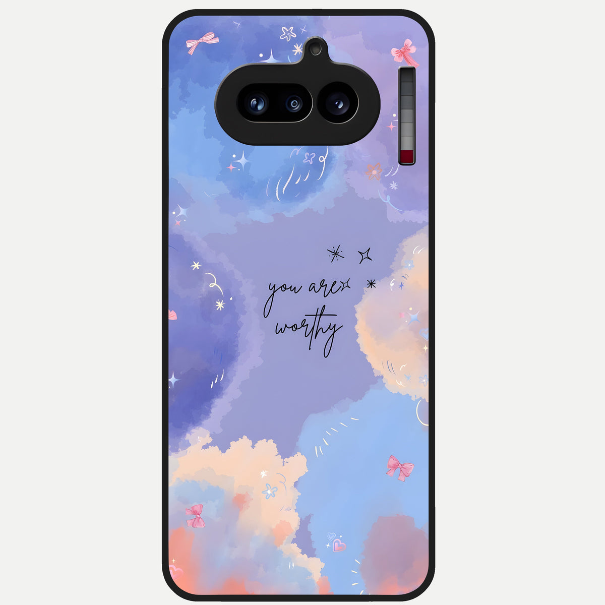  Celestial Cloud Magic Glass Case For Nothing Phone 4A back cover – full design glossy printed glass finish