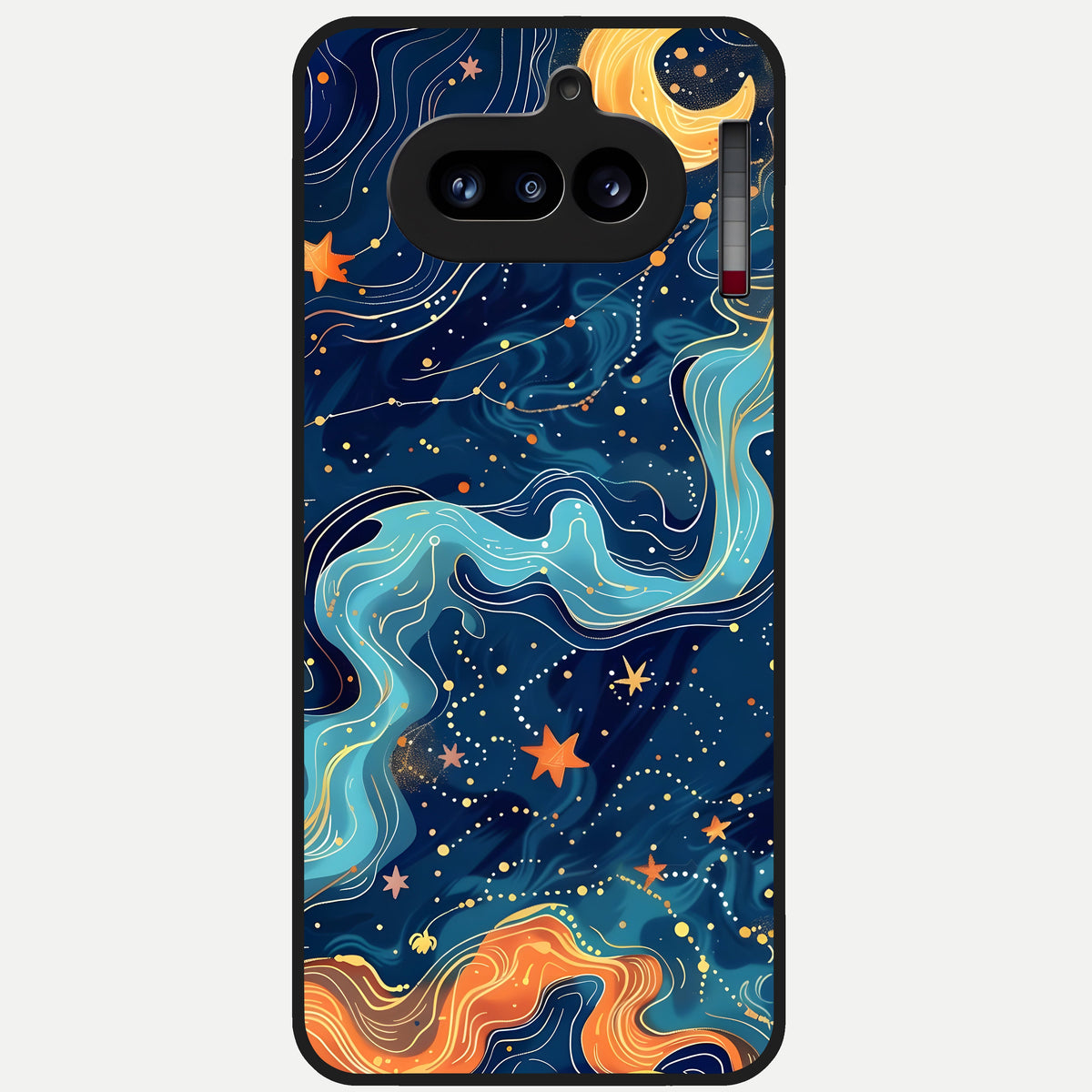  Celestial Dream Flow Glass Case For Nothing Phone 4A back cover – full design glossy printed glass finish