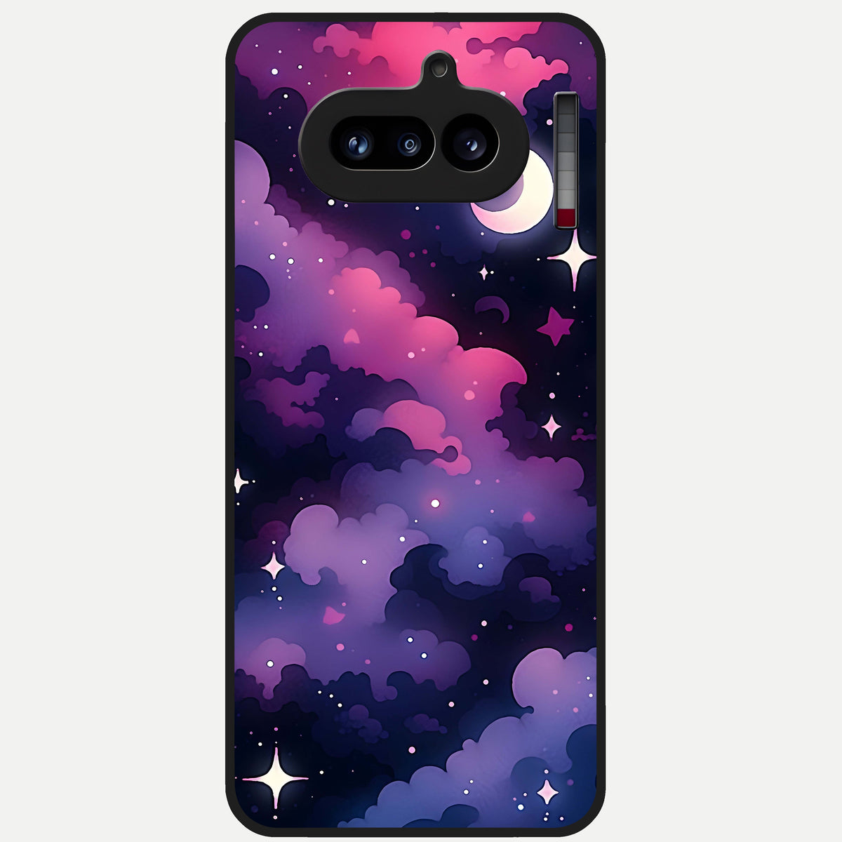  Celestial Moon Magic Glass Case For Nothing Phone 4A back cover – full design glossy printed glass finish
