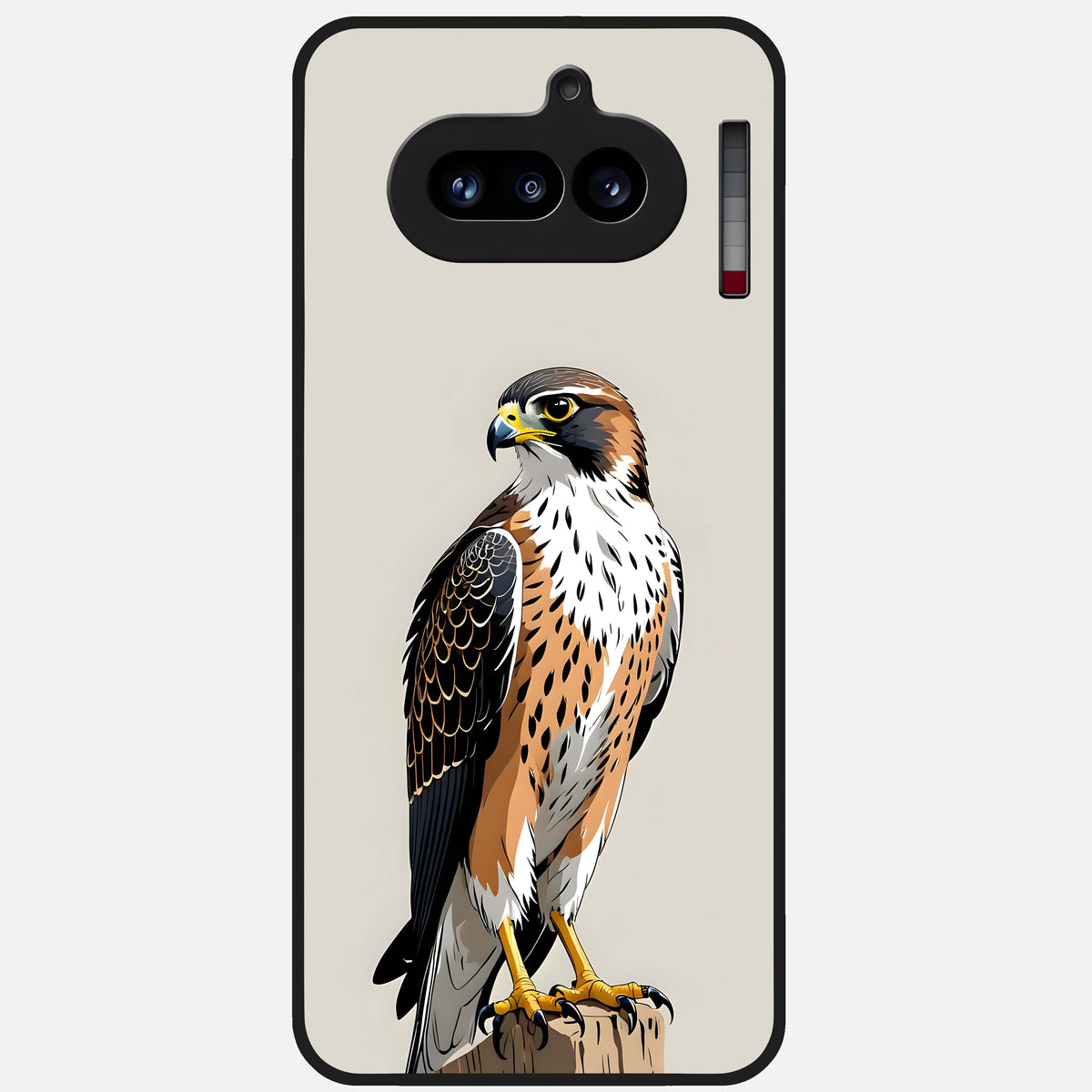  Clever Eagle Glass Case For Nothing Phone 4A back cover – full design glossy printed glass finish