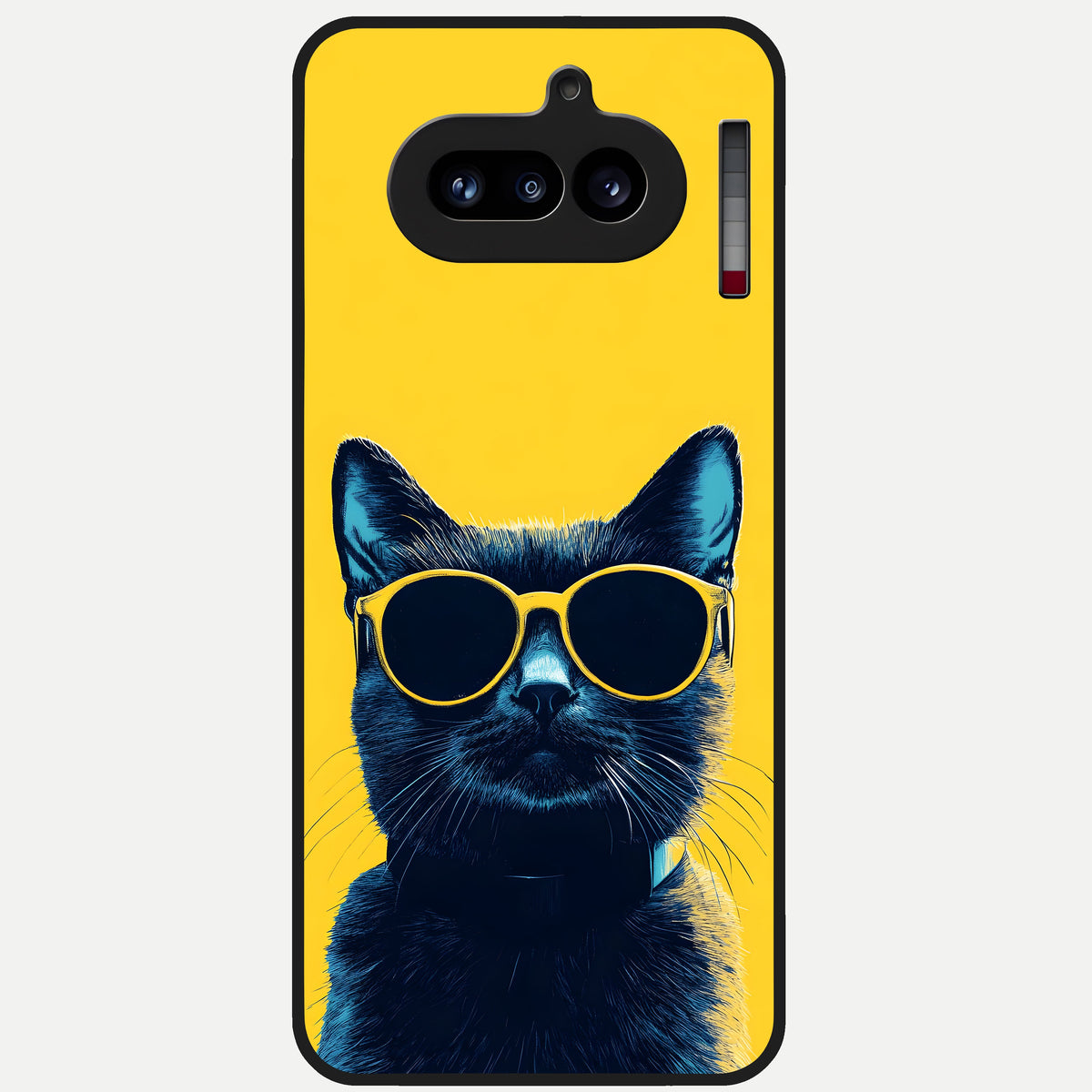  Cool Cat Vibes Glass Case For Nothing Phone 4A back cover – full design glossy printed glass finish