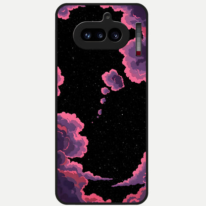  Cosmic Cloud Journey Glass Case For Nothing Phone 4A back cover – full design glossy printed glass finish