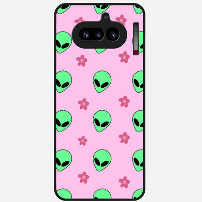  Cosmic Cute Crush Glass Case For Nothing Phone 4A back cover – full design glossy printed glass finish