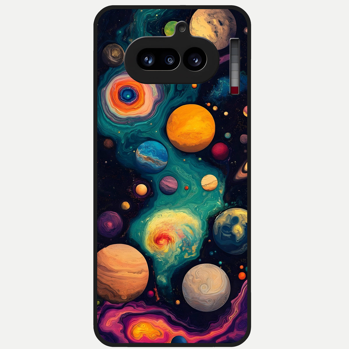  Cosmic Planet Journey Glass Case For Nothing Phone 4A back cover – full design glossy printed glass finish