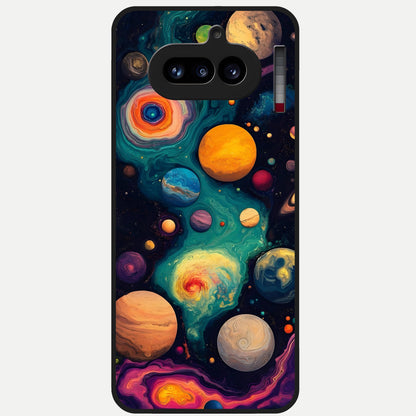  Cosmic Planet Journey Glass Case For Nothing Phone 4A back cover – full design glossy printed glass finish