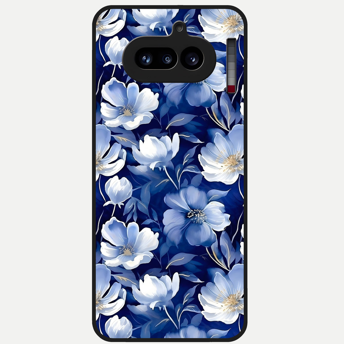  Cute Floral Patterns Glass Case For Nothing Phone 4A back cover – full design glossy printed glass finish