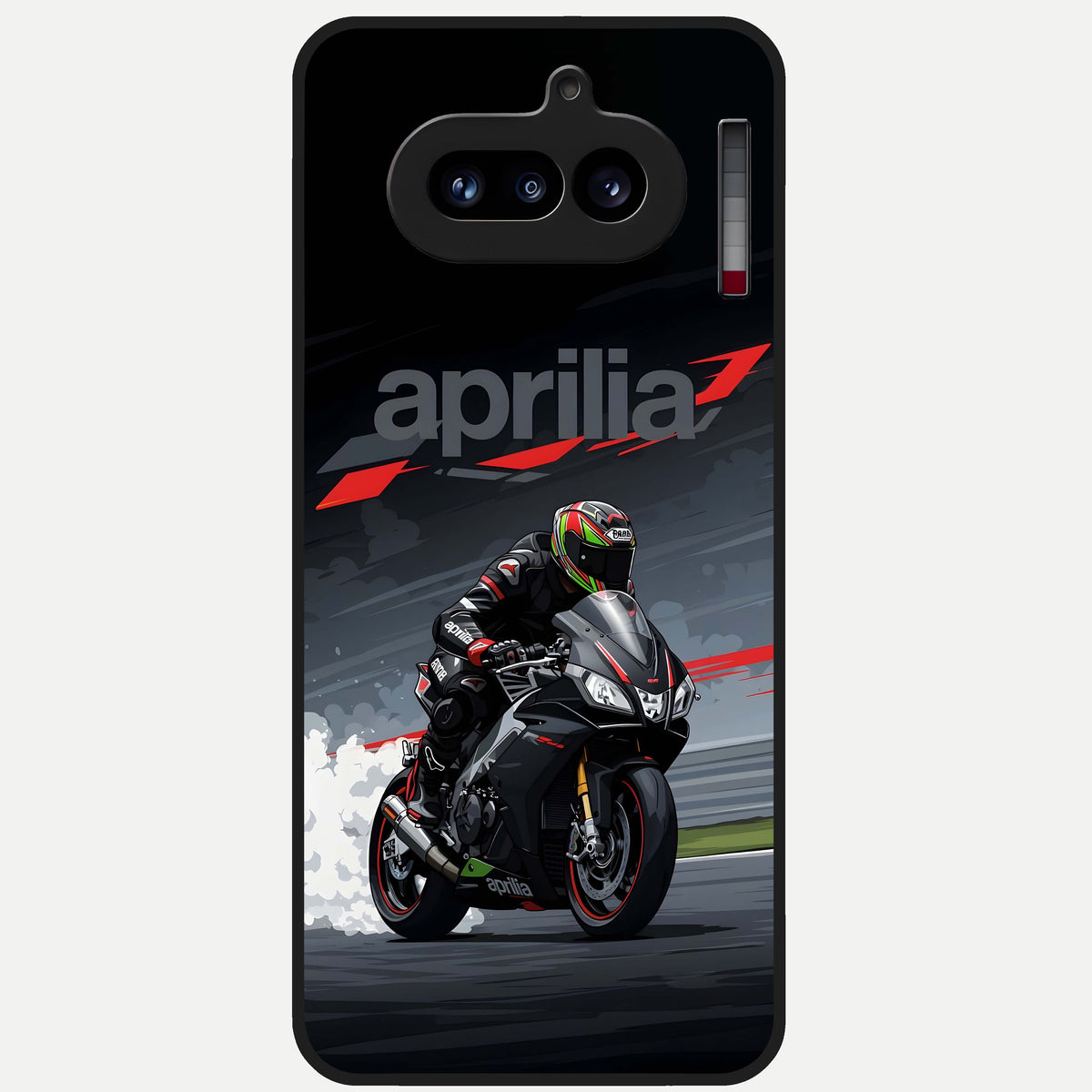  Dark Aprilla Glass Case For Nothing Phone 4A back cover – full design glossy printed glass finish