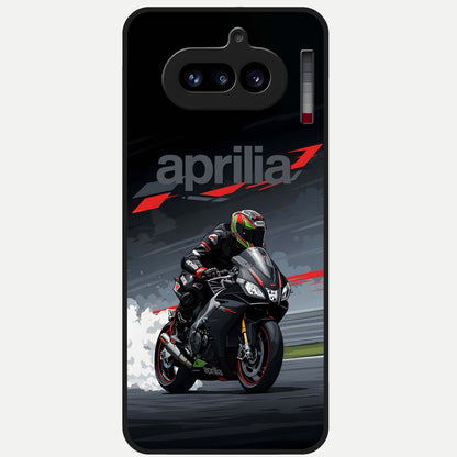  Dark Aprilla Glass Case For Nothing Phone 4A back cover – full design glossy printed glass finish