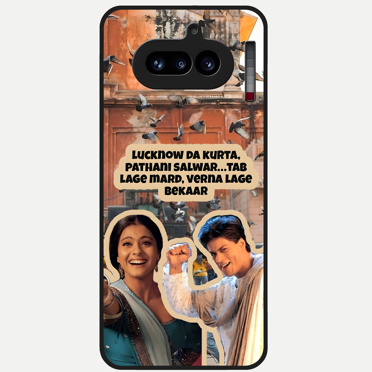  Desi Retro Vibes Glass Case For Nothing Phone 4A back cover – full design glossy printed glass finish
