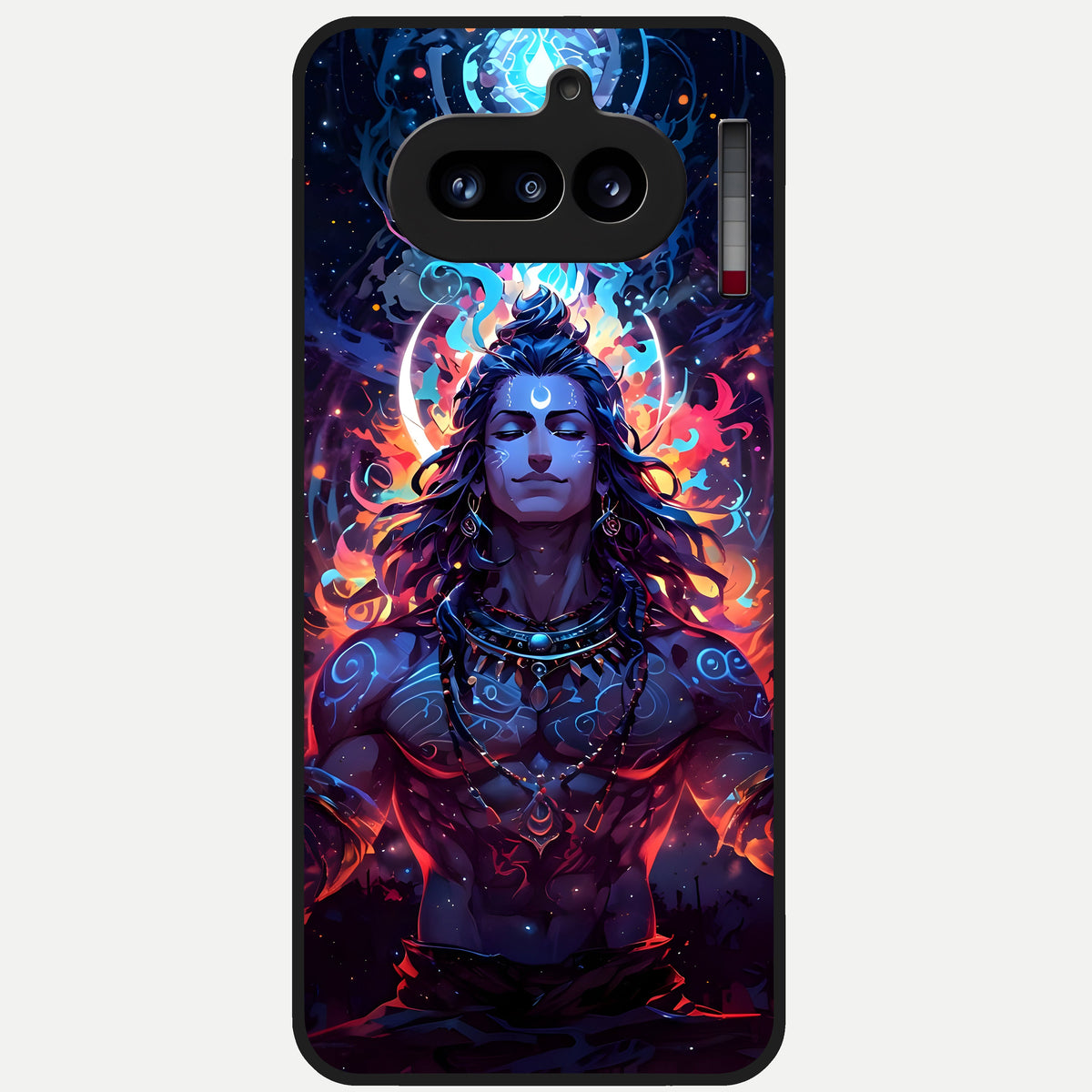  Divine Fire Shiv Glass Case For Nothing Phone 4A back cover – full design glossy printed glass finish