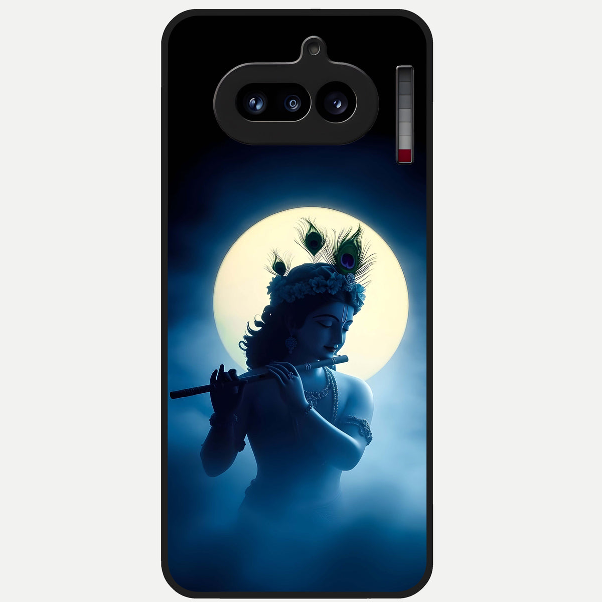  Divine Moon Flute Glass Case For Nothing Phone 4A back cover – full design glossy printed glass finish