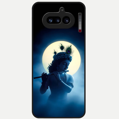  Divine Moon Flute Glass Case For Nothing Phone 4A back cover – full design glossy printed glass finish