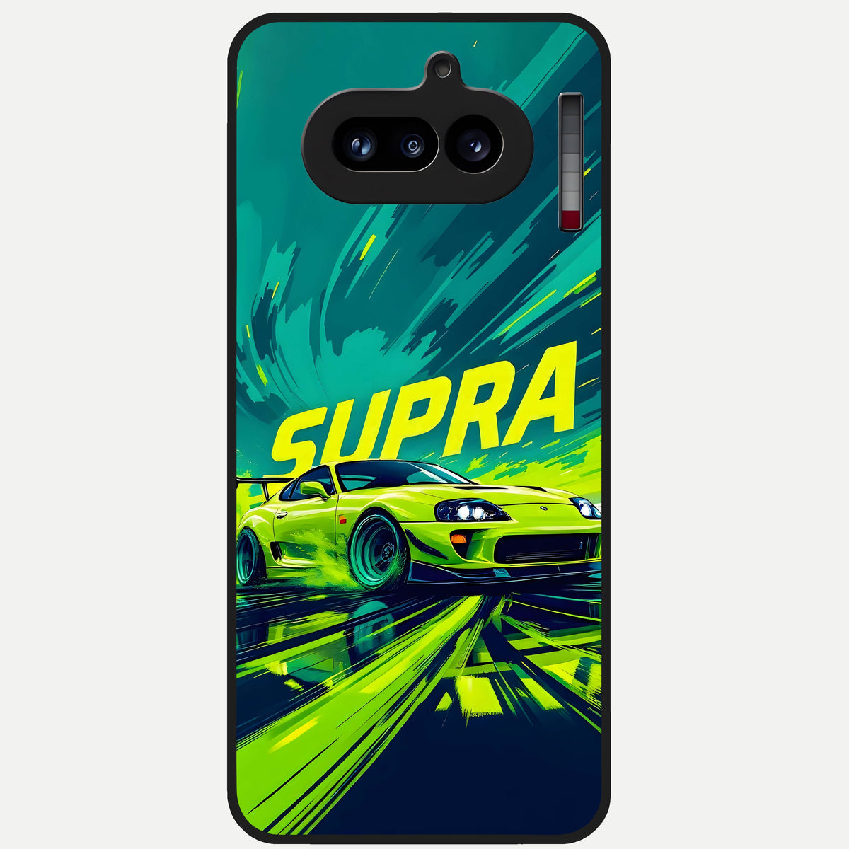  Electric Supra Thunder Glass Case For Nothing Phone 4A back cover – full design glossy printed glass finish