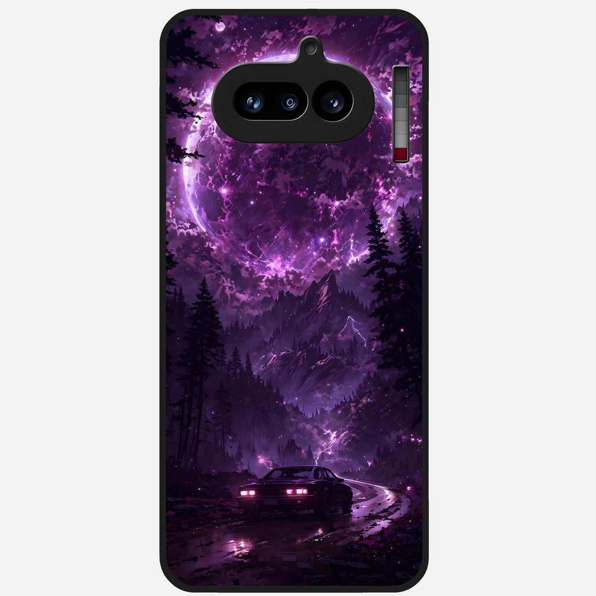  Eternal Cosmic Drive Glass Case For Nothing Phone 4A back cover – full design glossy printed glass finish