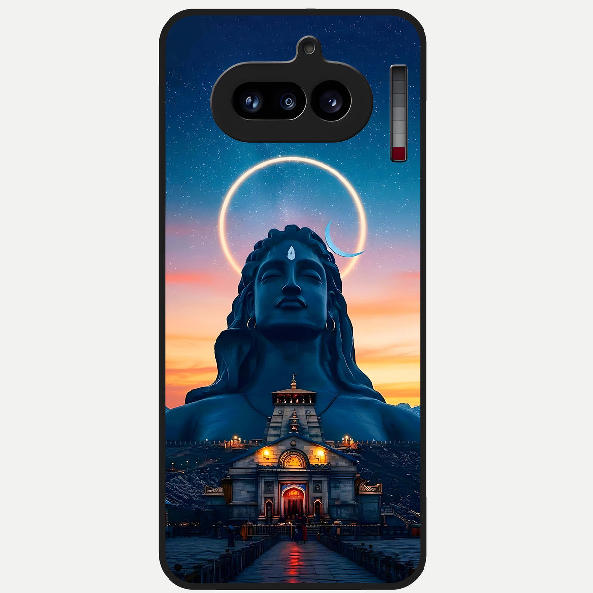  Eternal Shiva Aura Glass Case For Nothing Phone 4A back cover – full design glossy printed glass finish
