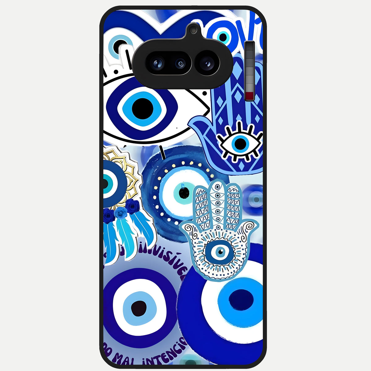 Evil Eyes Dream Glass Case For Nothing Phone 4A back cover – full design glossy printed glass finish