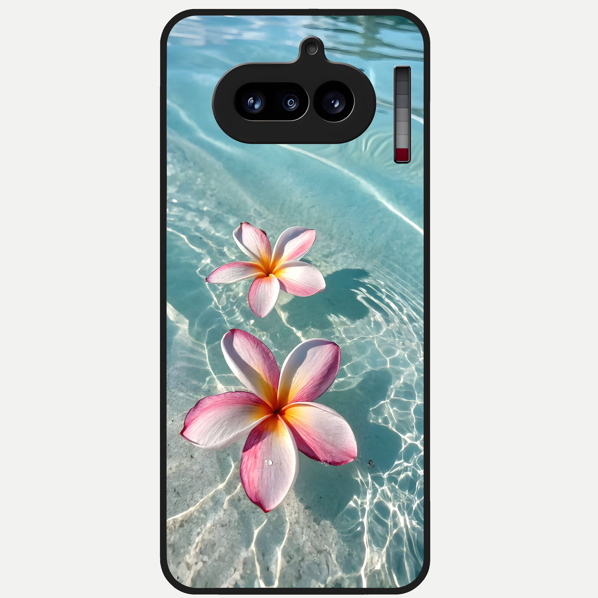  Floating Bloom Bliss Glass Case For Nothing Phone 4A back cover – full design glossy printed glass finish