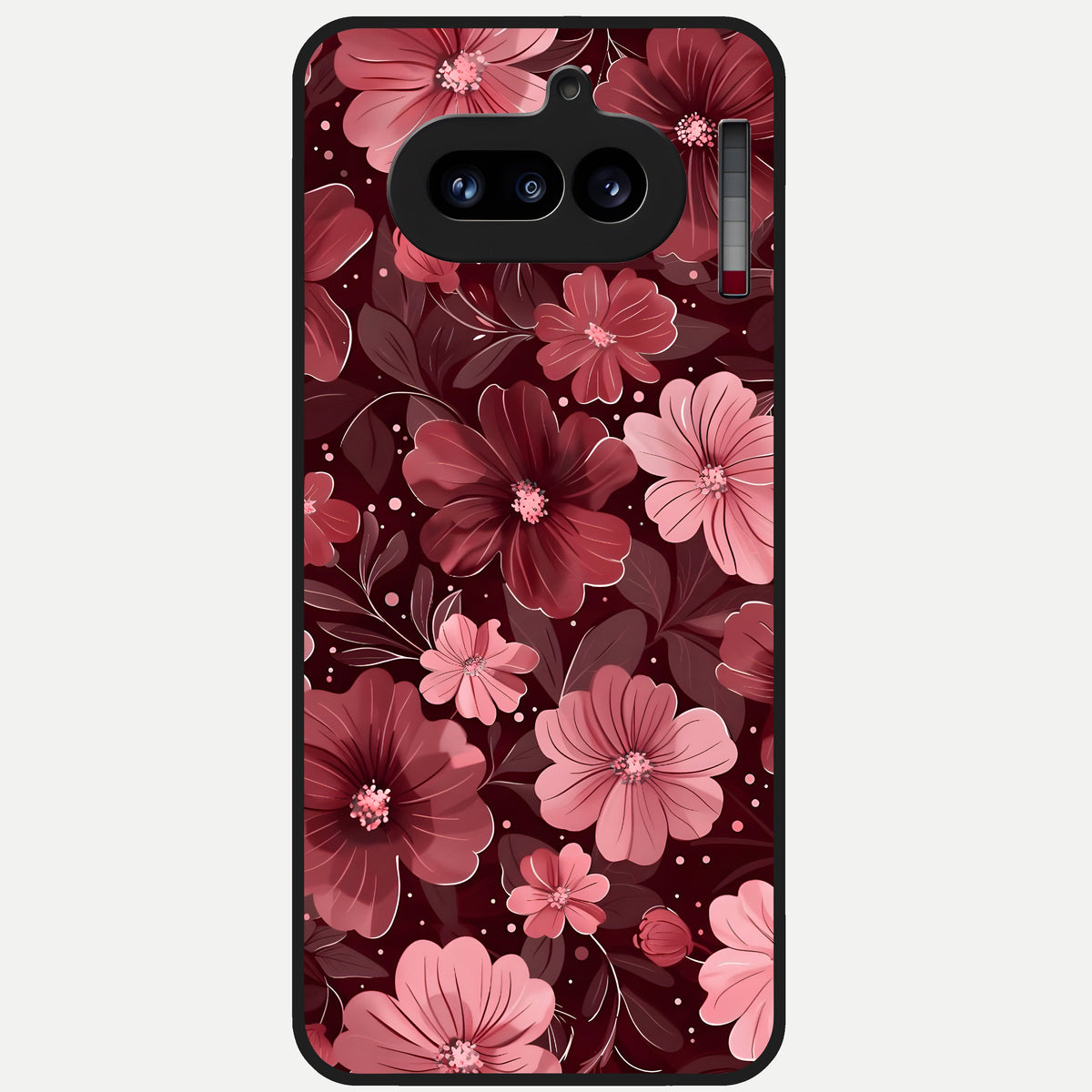  Flower Blush Bloom Glass Case For Nothing Phone 4A back cover – full design glossy printed glass finish