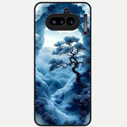  Frozen Serenity Gate Glass Case For Nothing Phone 4A back cover – full design glossy printed glass finish
